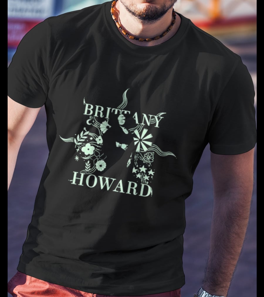 BRITTANY HOWARD Flower And Stars Motif T-Shirt