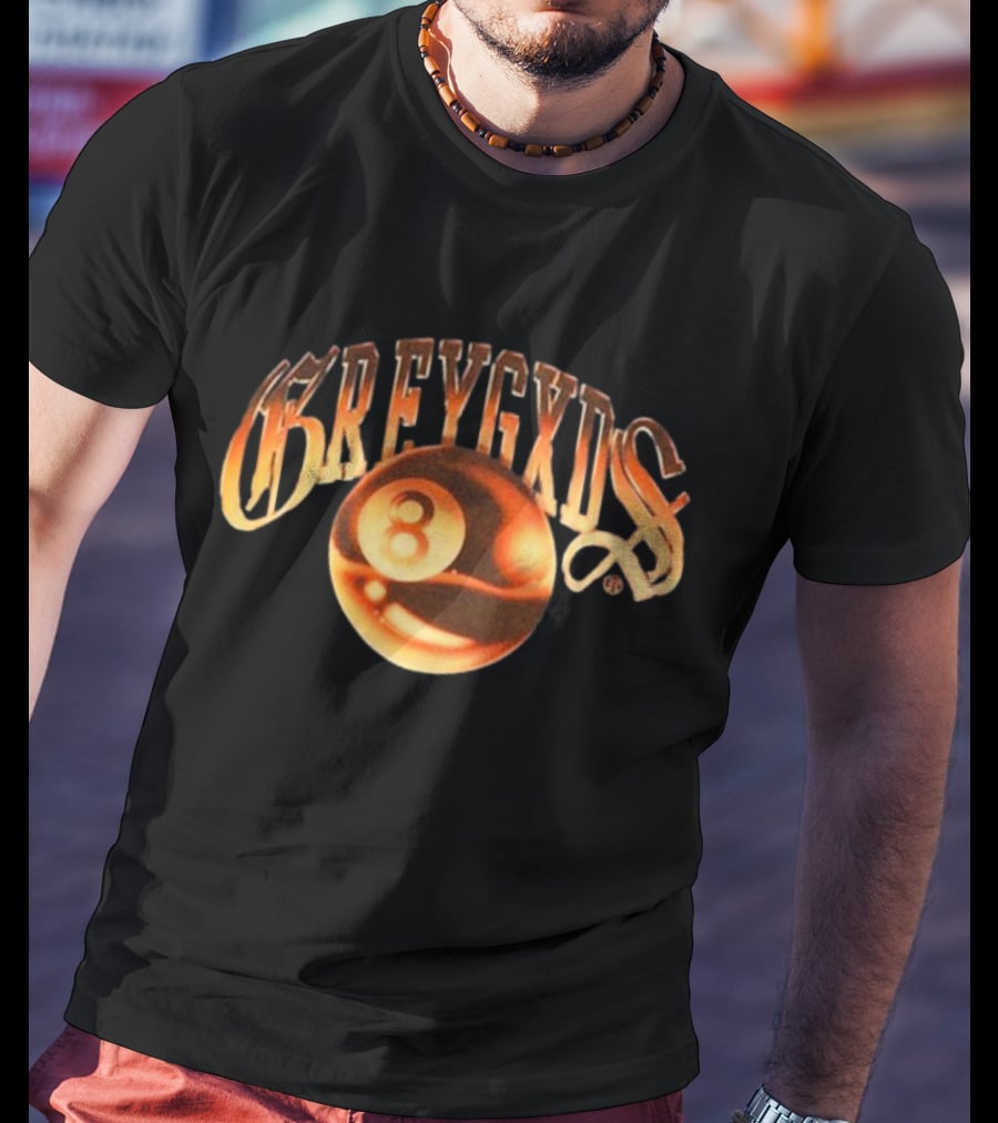 Greygods Vintage Number 8 Ball T-Shirt