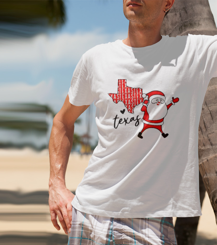 Texas Santa Claus Christmas Cheer T-Shirt