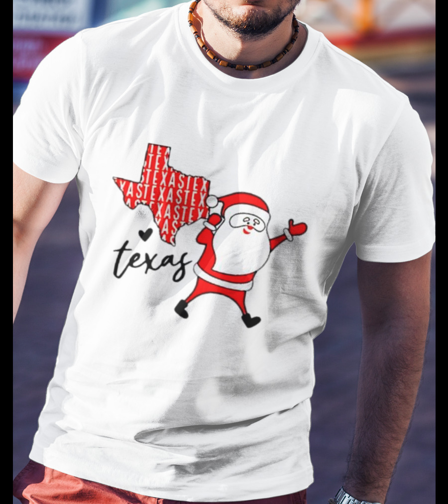 Texas Santa Claus Christmas Cheer T-Shirt