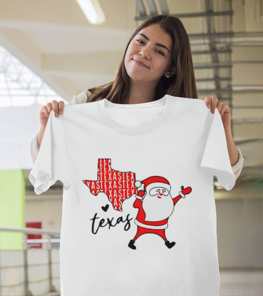 Texas Santa Claus Christmas Cheer T-Shirt