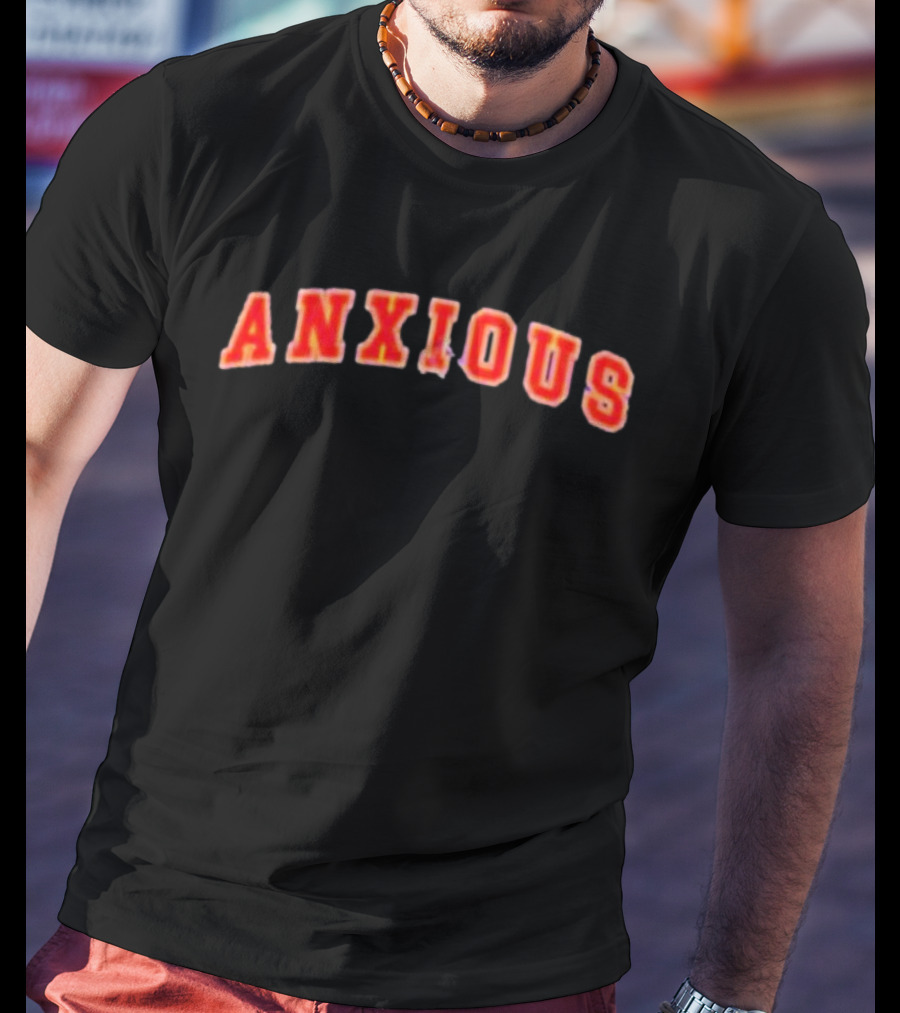 Tom Cardy Anxious Arch Red Text Merch T-Shirt