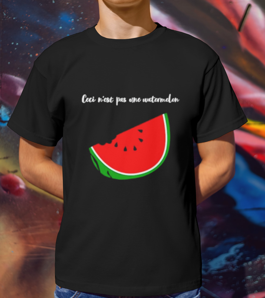 Ceci N’est Pas Une Watermelon Slice Magritte T-Shirt
