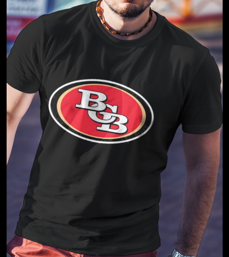 San Francisco 49ers BCB Initials Red Oval T-Shirt