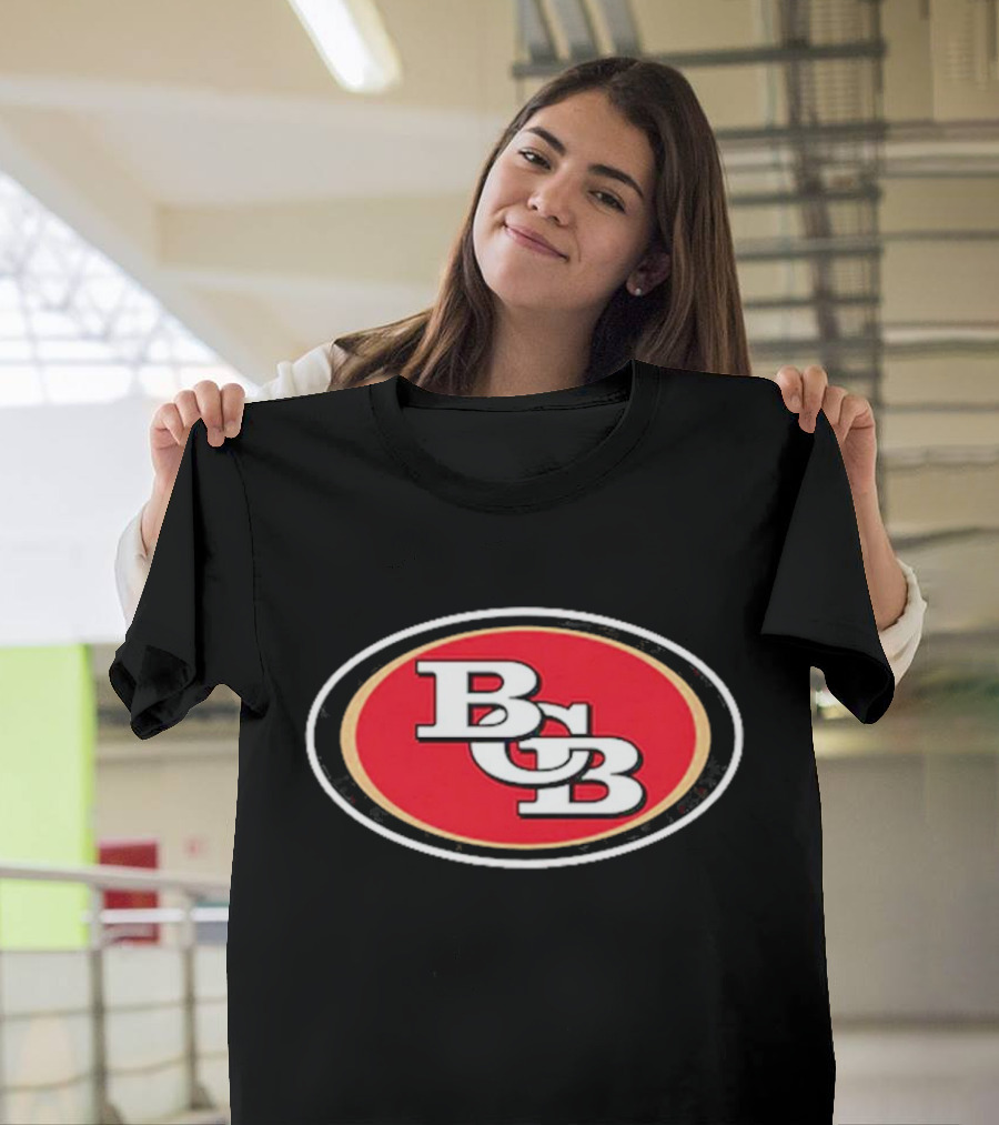 San Francisco 49ers BCB Initials Red Oval T-Shirt