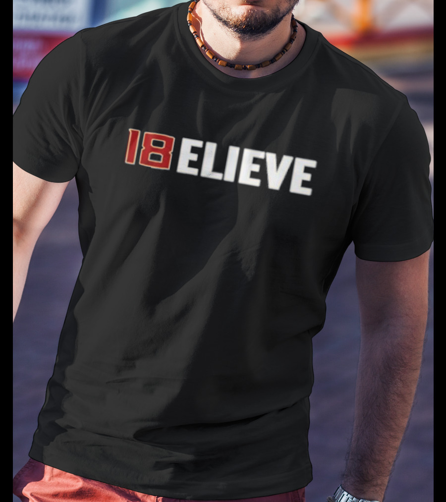 Jordan Travis 18 Believe Football Motivation T-Shirt
