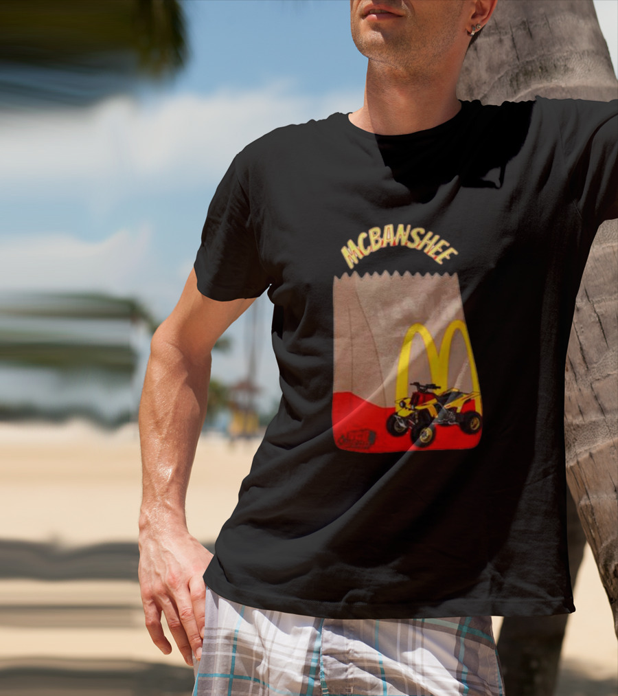 MCBANSHEE Logo Bag With Yellow Quad Bike And McDonald's Arches T-Shirt