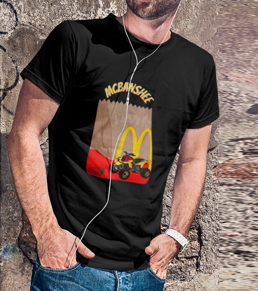 MCBANSHEE Logo Bag With Yellow Quad Bike And McDonald's Arches T-Shirt