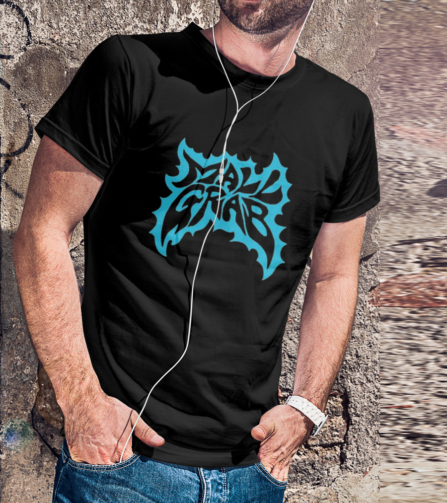 Mall Grab Psychedelic Blue Flame T-Shirt