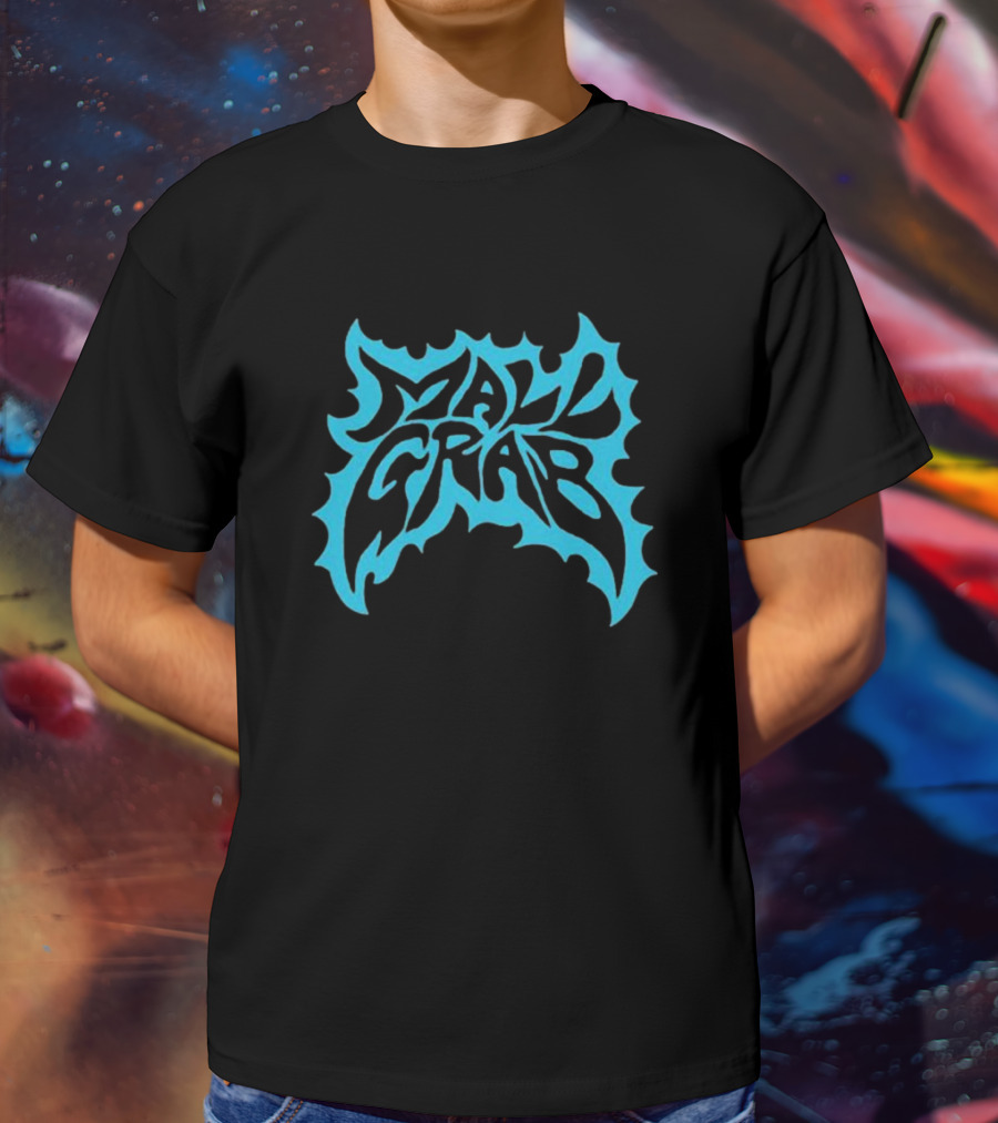 Mall Grab Psychedelic Blue Flame T-Shirt