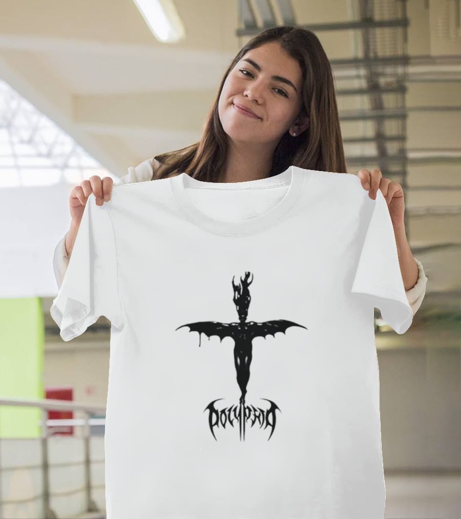 Polyphia Hellspawn Dark Figure With Wings And Horns T-Shirt