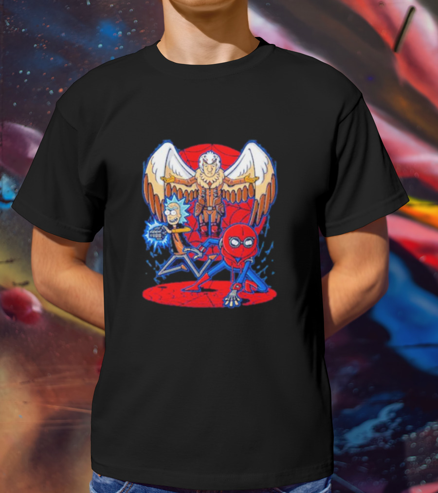 Rick Morty Spider-Man Vulture Mashup T-Shirt