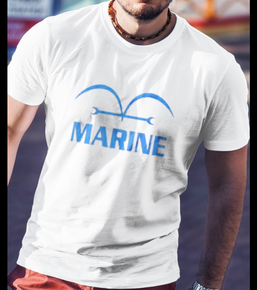 One Piece Marine Insignia Blue T-Shirt