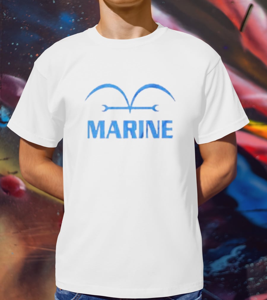 One Piece Marine Insignia Blue T-Shirt
