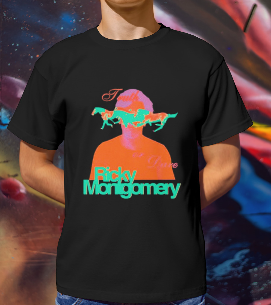 Ricky Montgomery Truth Or Dare Vibrant Horse Overlay T-Shirt