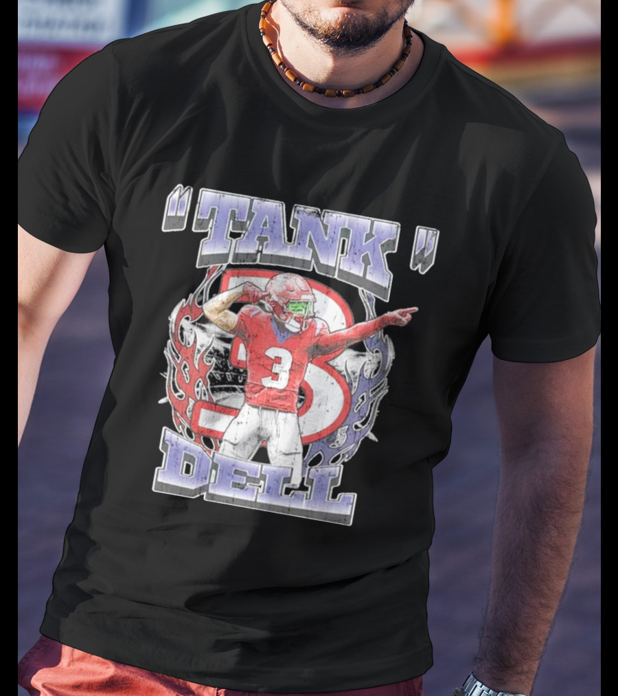 TANK Dell 3 Houston Texans Football Athlete T-Shirt
