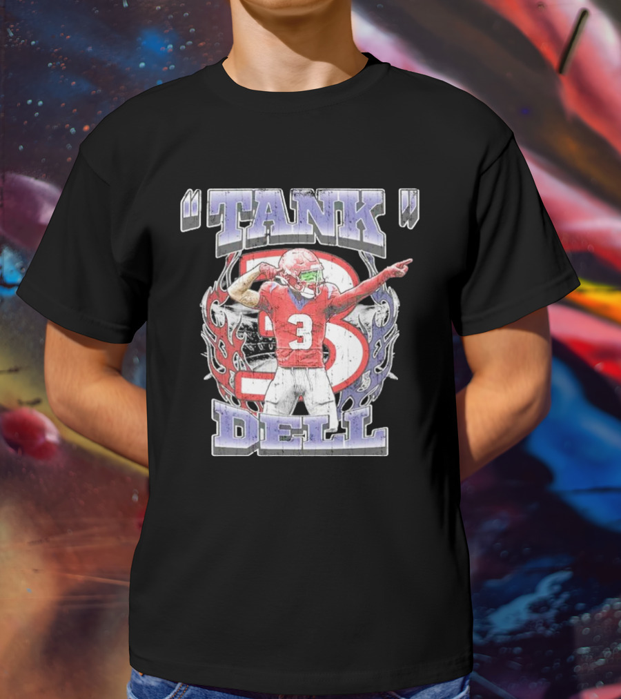 TANK Dell 3 Houston Texans Football Athlete T-Shirt