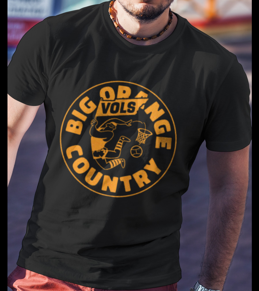 Big Orange Country Vols Vintage Basketball T-Shirt
