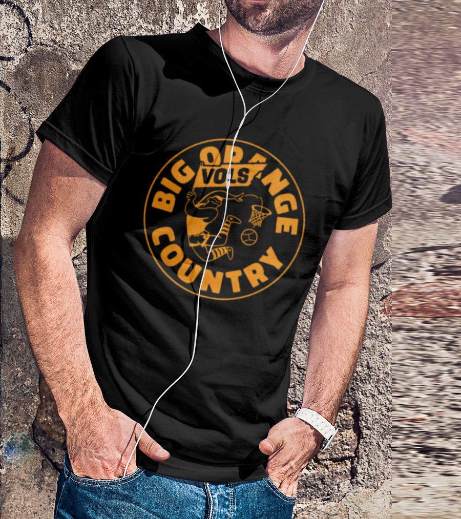 Big Orange Country Vols Vintage Basketball T-Shirt