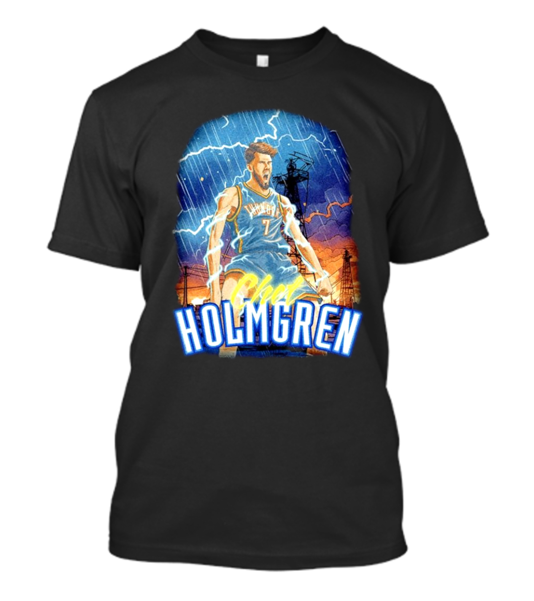 Chet Holmgren Thunder Basketball Storm Oklahoma City T-Shirt