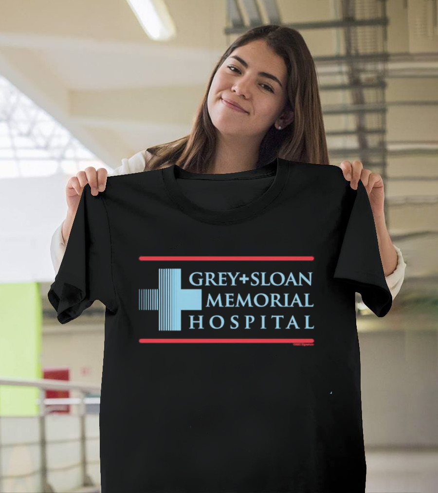 Grey + Sloan Memorial Hospital Logo Grey's Anatomy Fan Merchandise T-Shirt