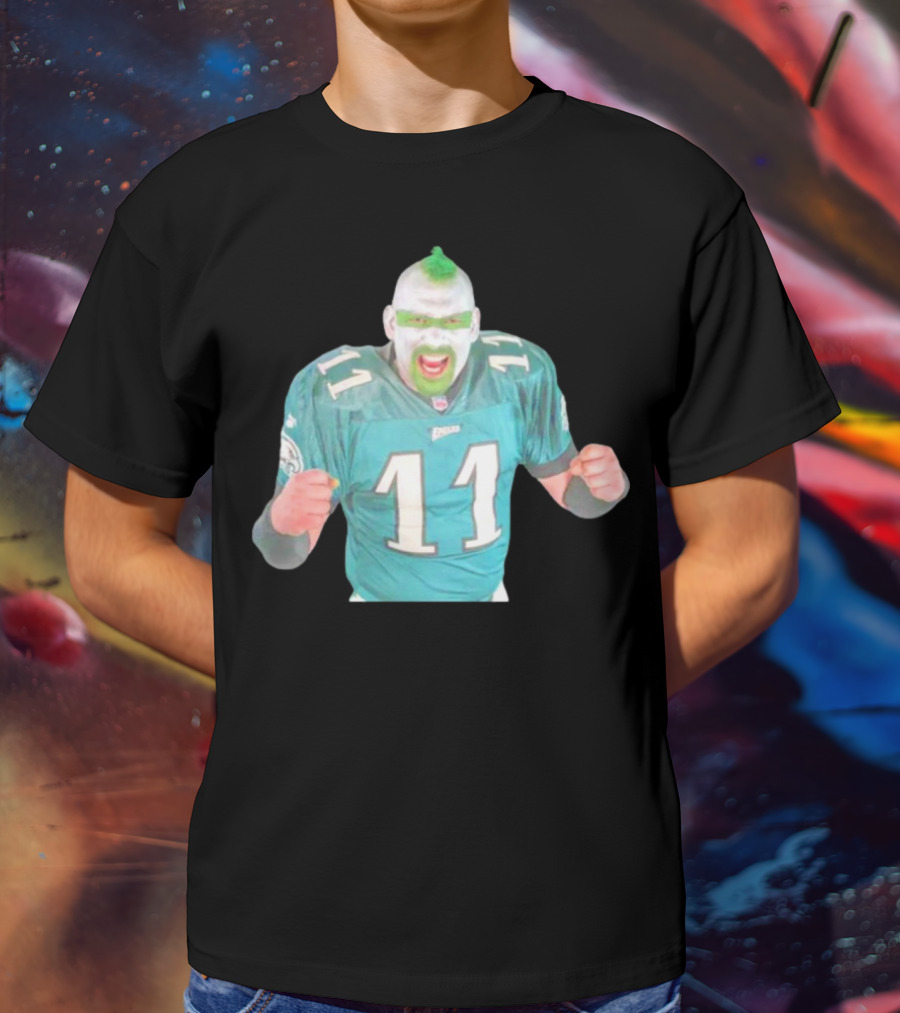Jamie Pagliei The Philly Sports Fanatic In Eagles Jersey 11 T-Shirt