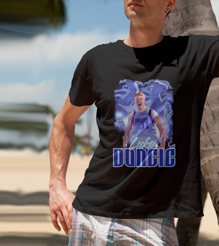 Luka Doncic Dallas Mavericks Basketball Mavericks Player T-Shirt