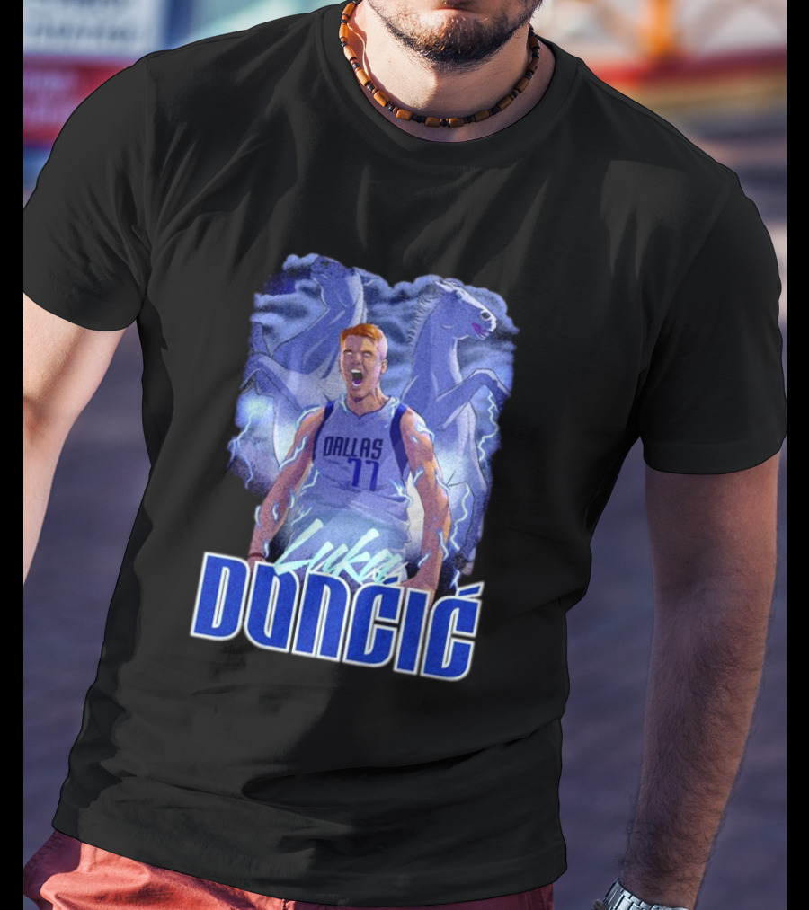 Luka Doncic Dallas Mavericks Basketball Mavericks Player T-Shirt