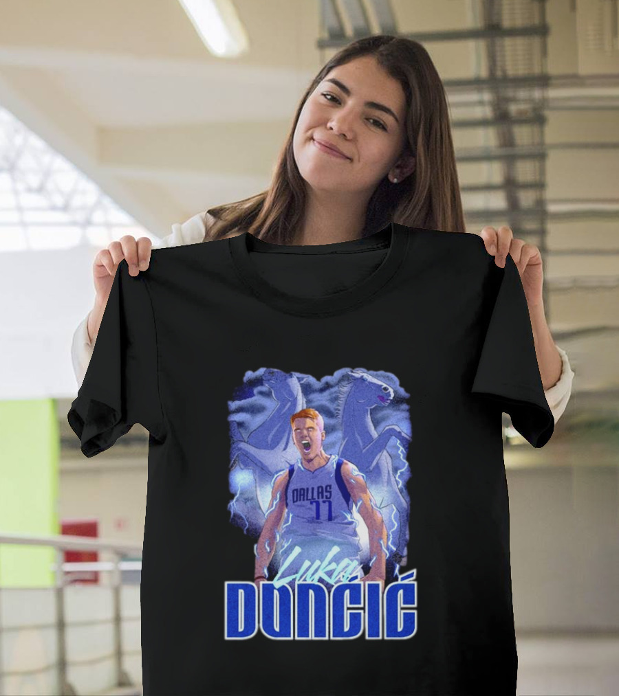 Luka Doncic Dallas Mavericks Basketball Mavericks Player T-Shirt