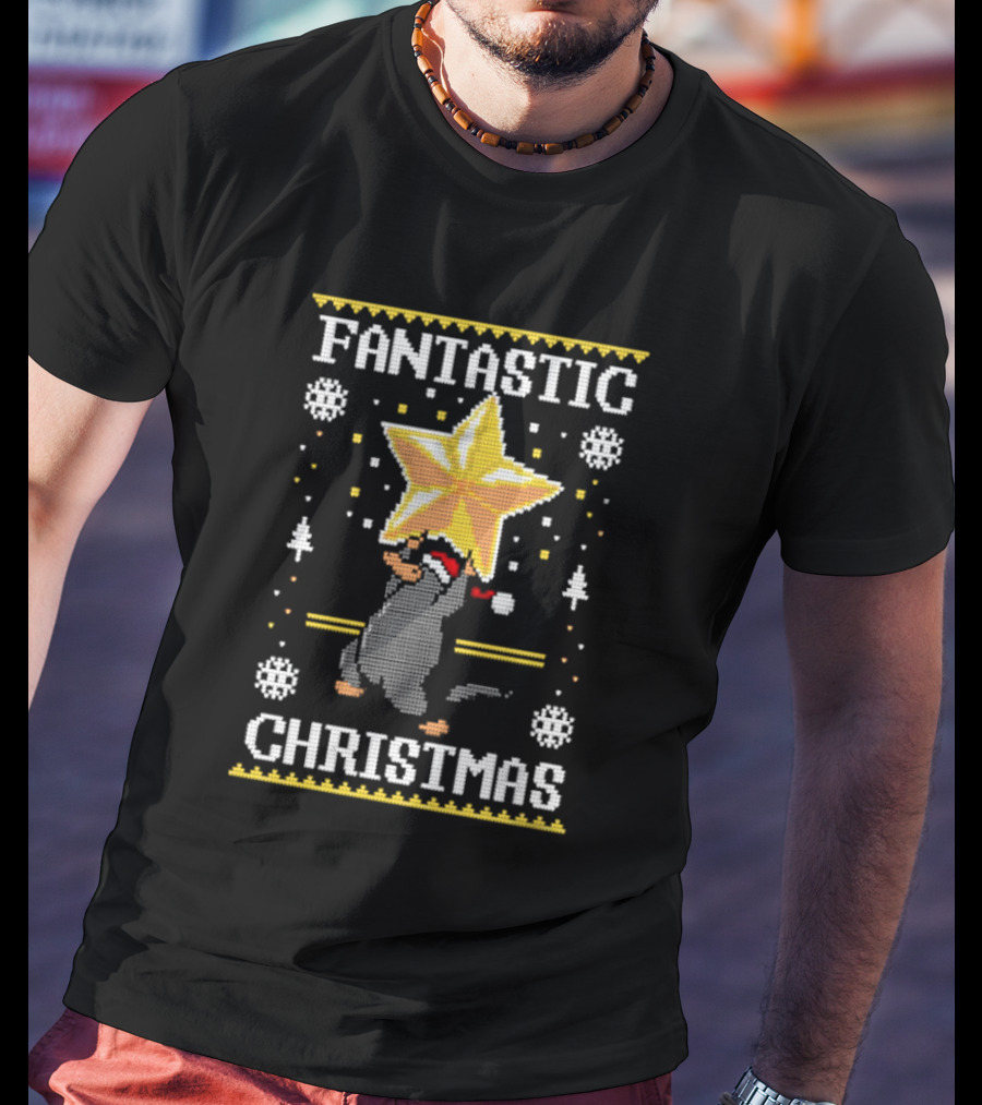 Fantastic Christmas Platypus Star T-Shirt