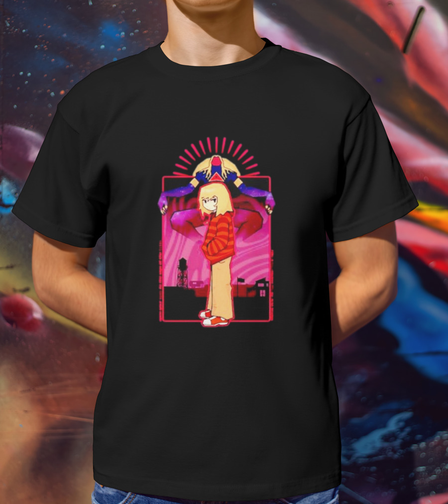 Rory Soul Survivor Animation Character With Oversized Hoodie And Cosmic Creature T-Shirt