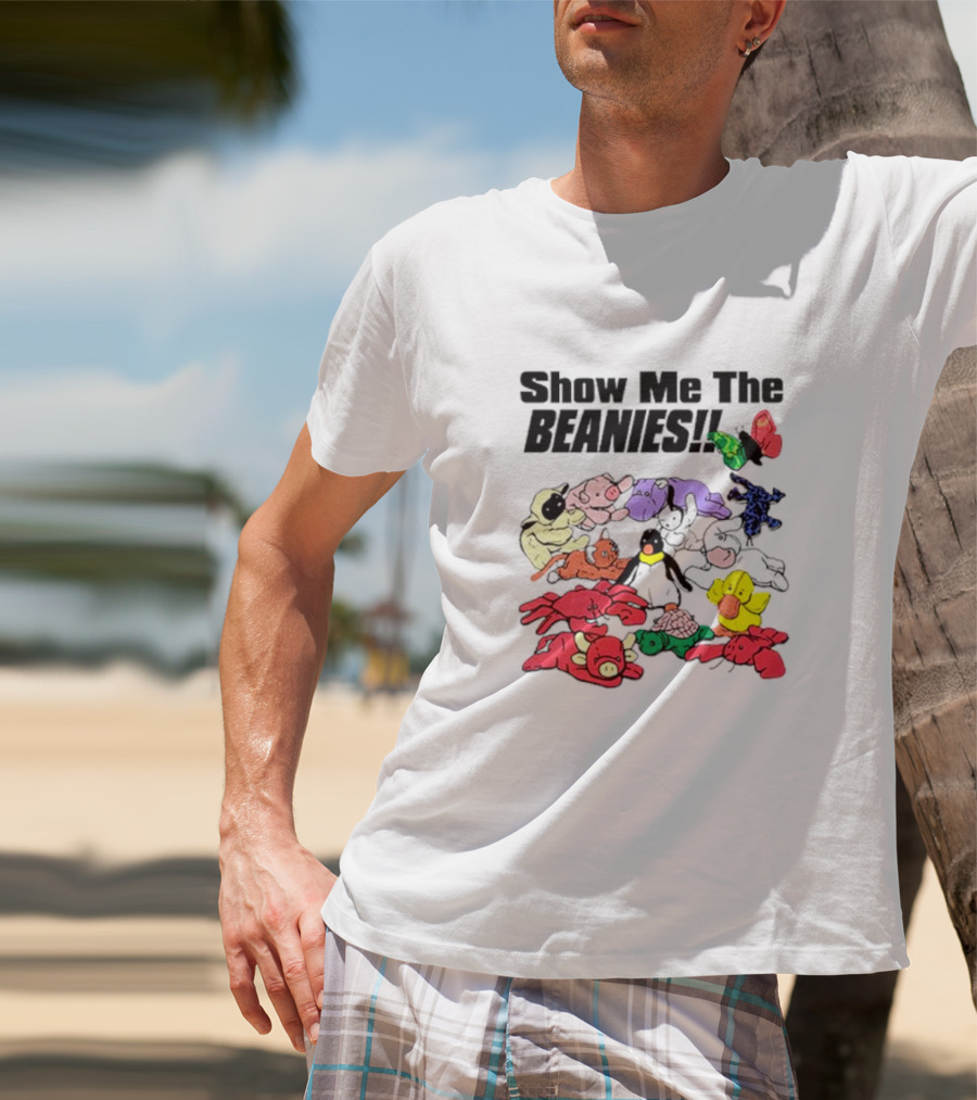 Show Me The Beanies Colorful Toy Collection T-Shirt