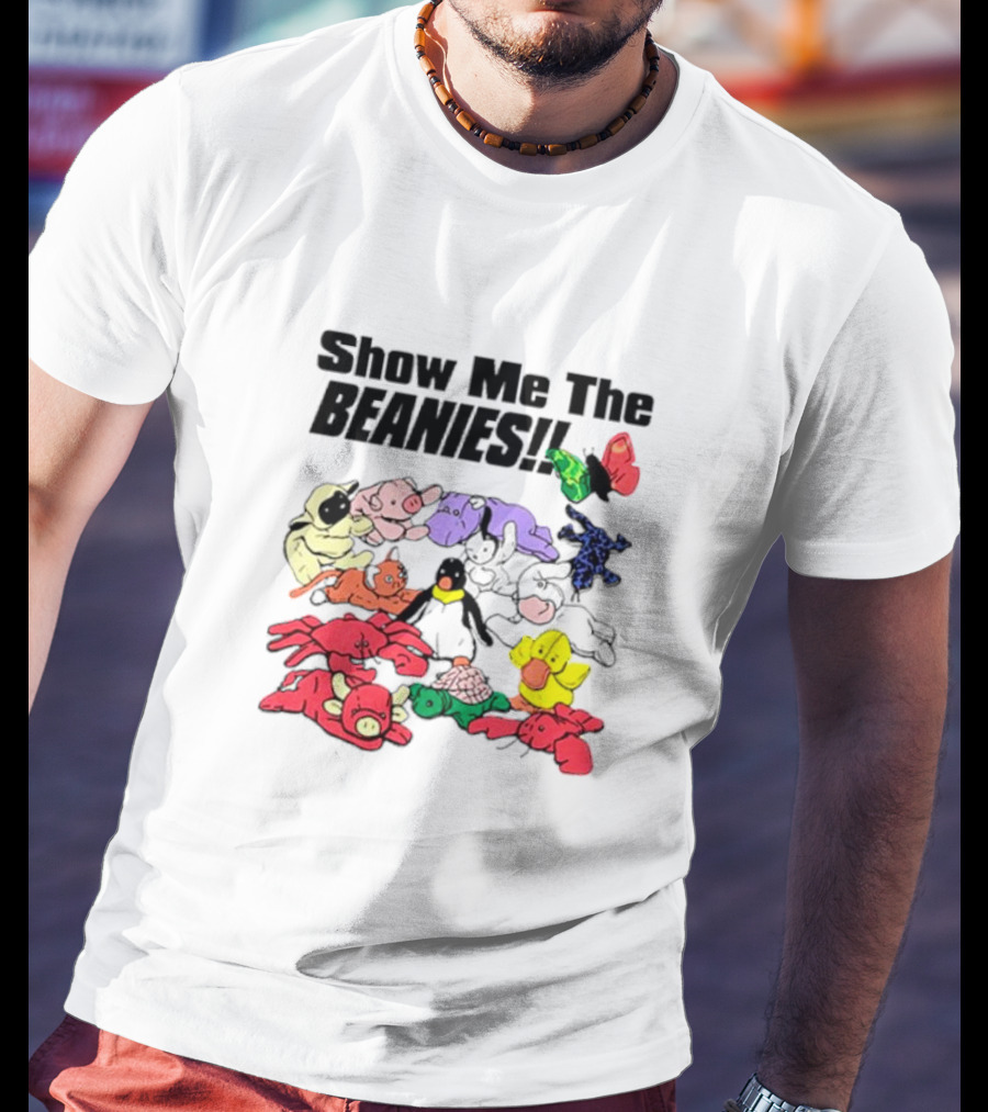 Show Me The Beanies Colorful Toy Collection T-Shirt