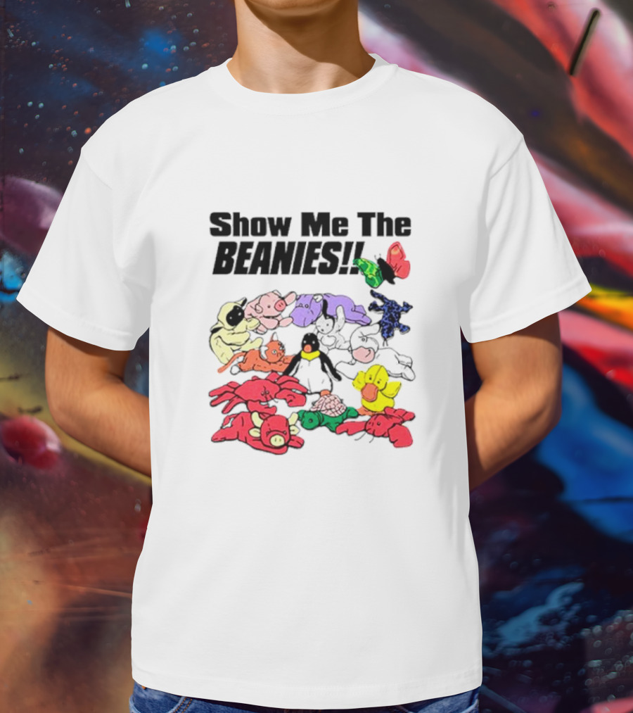 Show Me The Beanies Colorful Toy Collection T-Shirt