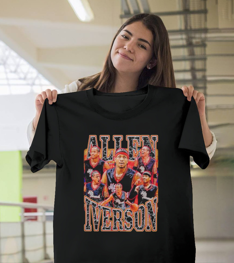 Allen Iverson Philadelphia 76ers Legend Iconic Basketball T-Shirt