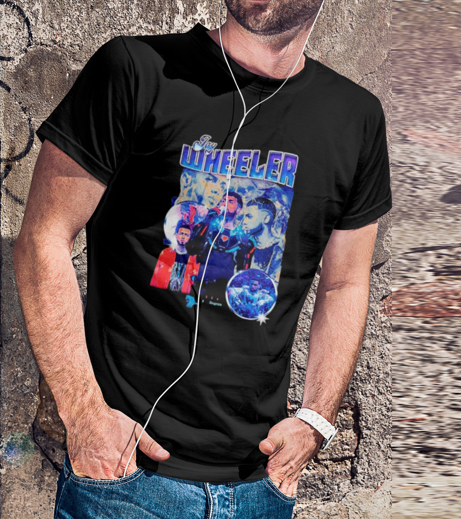 Jay Wheeler Multicolor Concert Collage And Portraits T-Shirt