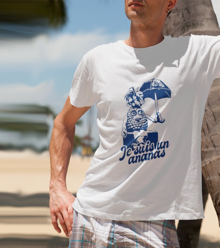 Je Suis Un Ananas Avec Parapluie Et Personnage Humoristique T-Shirt