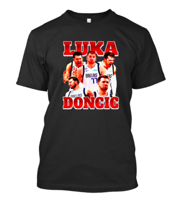 Luka Doncic Dallas Basketball Player Collage T-Shirt