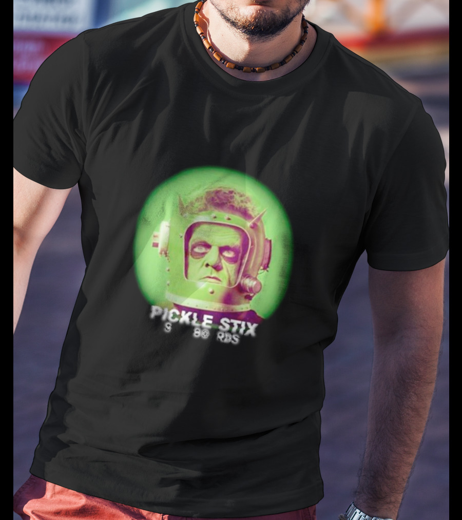 Pickle Stix Surfboards Spaceman Retro Sci-Fi Helmet T-Shirt