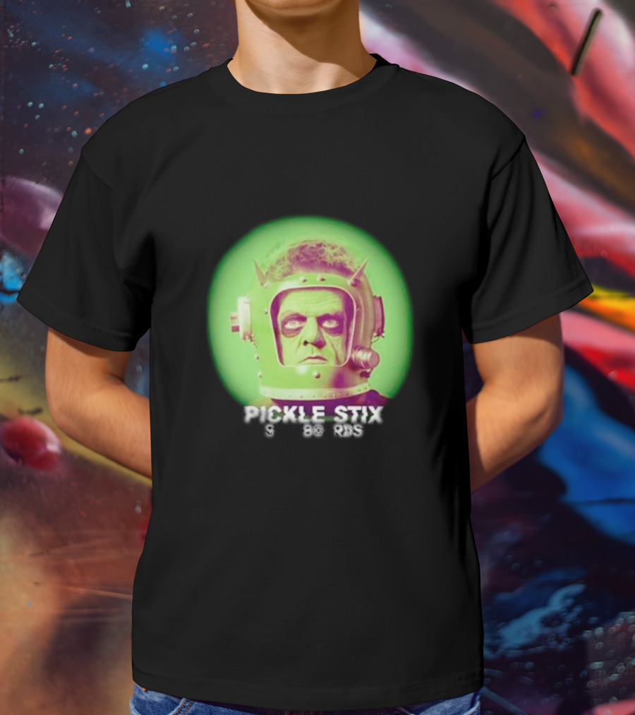 Pickle Stix Surfboards Spaceman Retro Sci-Fi Helmet T-Shirt