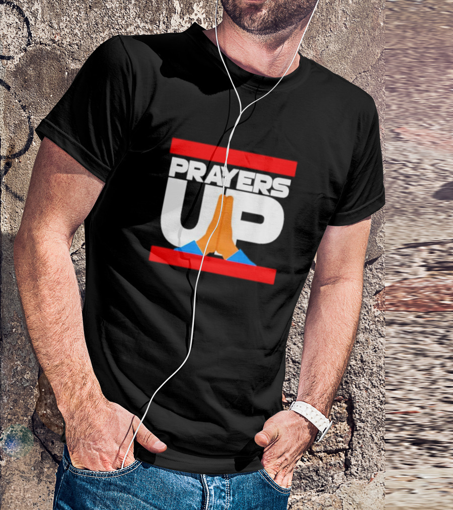 Prayers Up Hands Together T-Shirt