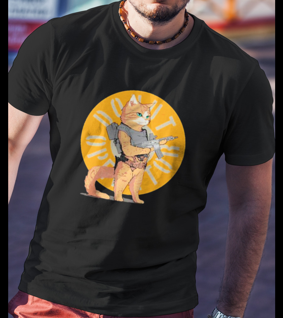Revenge Of Squirt Cat Armed With Justice Against Dog Domination T-Shirt
