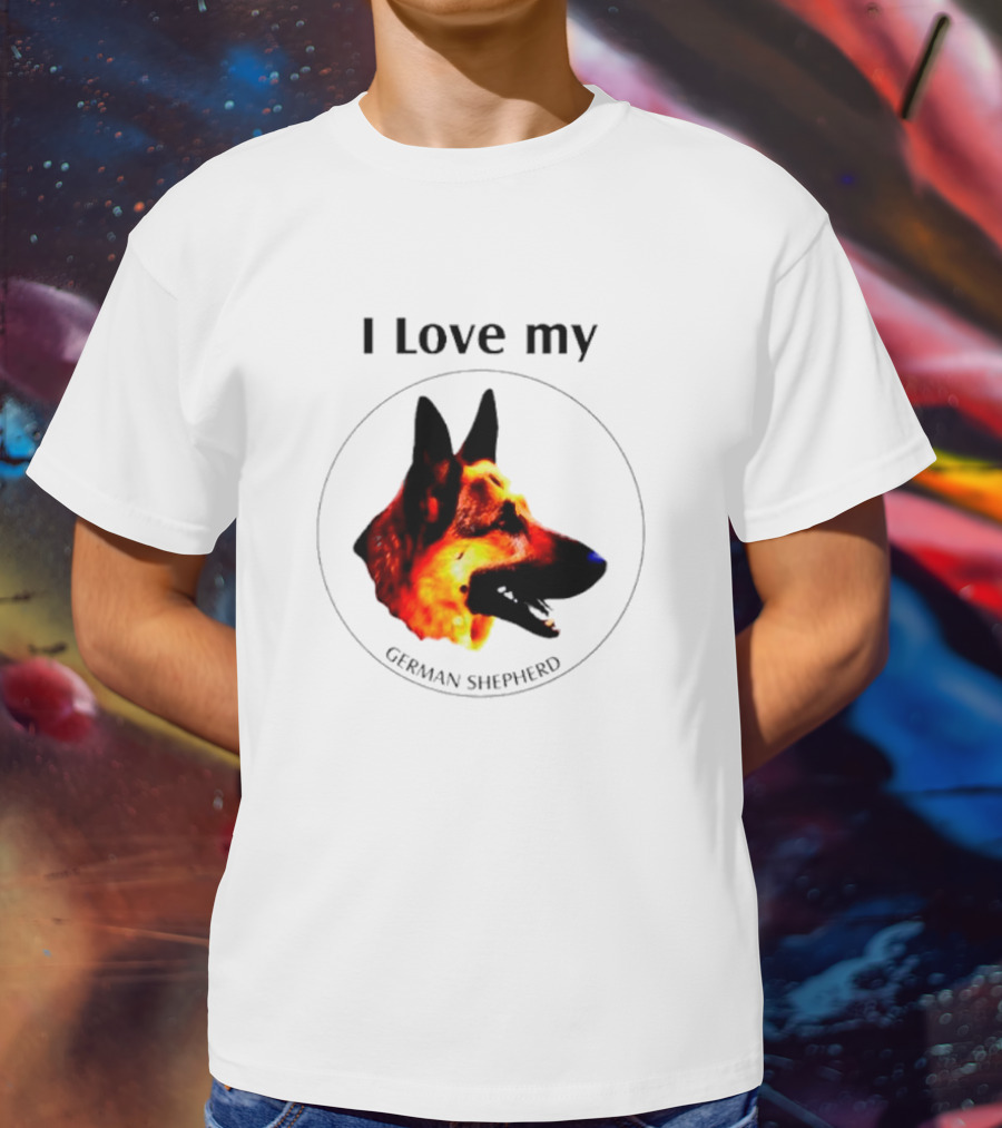 I Love My German Shepherd German Shepherd T-Shirt