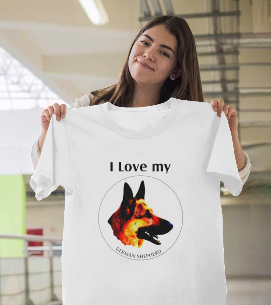 I Love My German Shepherd German Shepherd T-Shirt