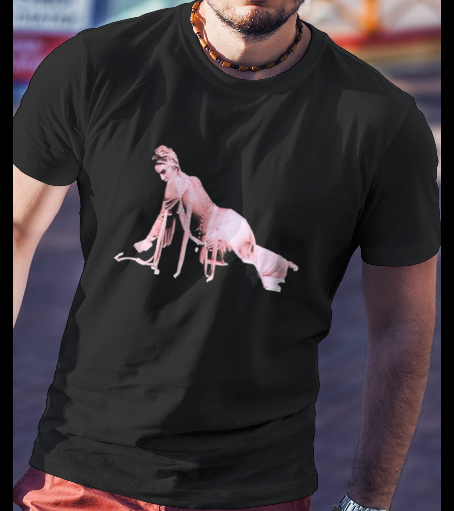 Alina Baraz Elegant Pink Silhouette Pose T-Shirt