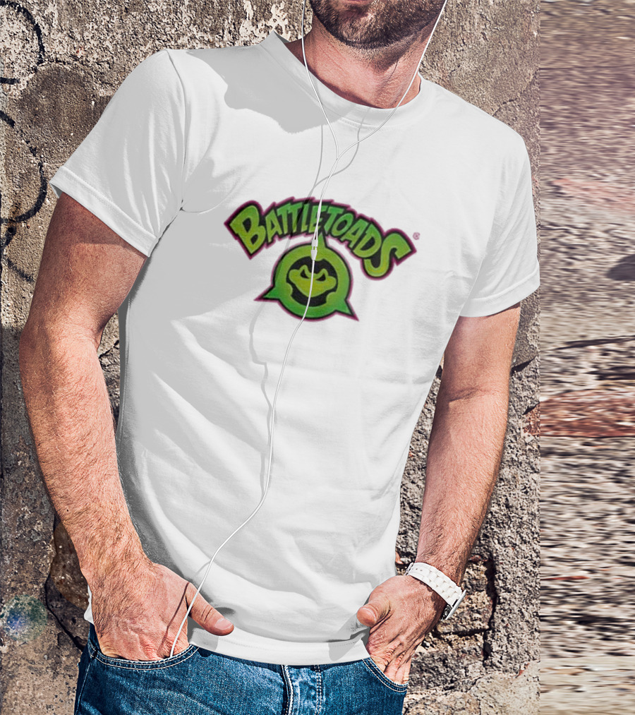 Battletoads Green Logo Frog Emblem T-Shirt