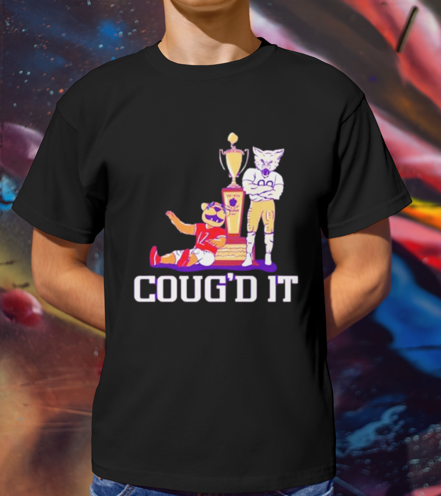 Washington Huskies Vs. Washington State Cougars Coug’d It Rivalry Trophy Victory T-Shirt
