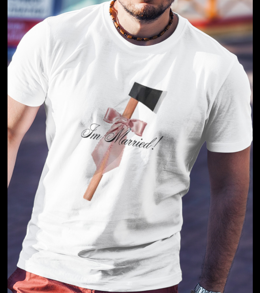 I'm Married Hack Axe With Bow And Tie T-Shirt