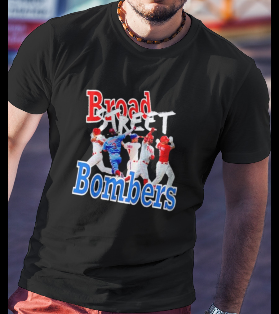 Philadelphia Phillies Broad Street Bombers Baseball Players T-Shirt