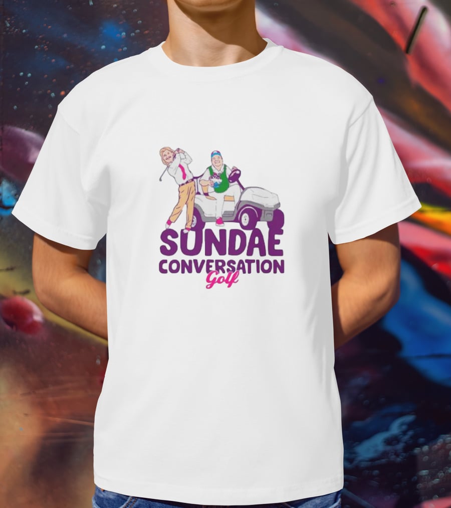 Sundae Conversation Golf Cart Humor T-Shirt